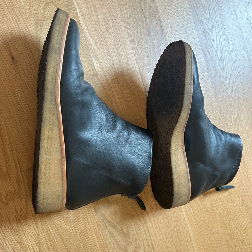 COCLICO Black Leather Ankle Boots - Picture 4 of 6
